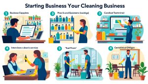 découvrez comment créer une entreprise de nettoyage étape par étape : formalités administratives, business plan, choix du statut, équipements nécessaires et conseils pour réussir votre lancement.