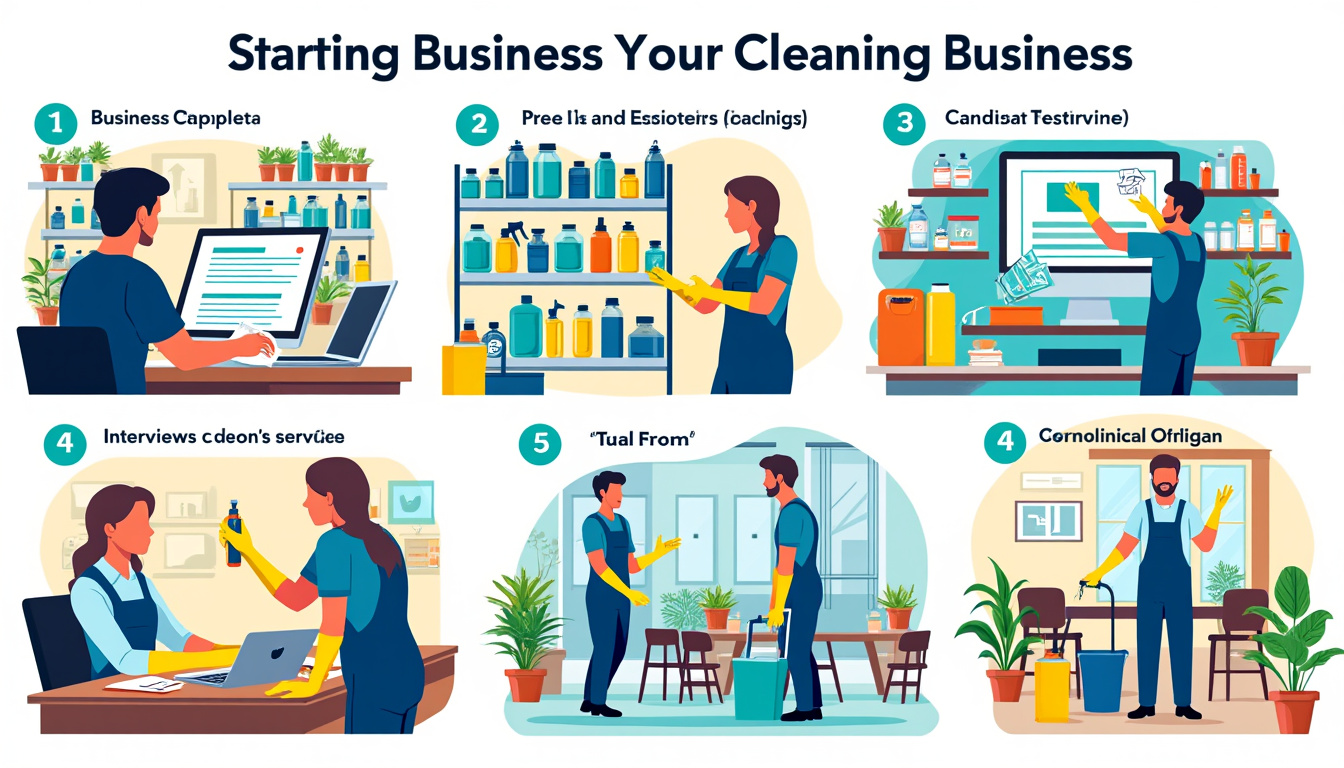 découvrez comment créer une entreprise de nettoyage étape par étape : formalités administratives, business plan, choix du statut, équipements nécessaires et conseils pour réussir votre lancement.